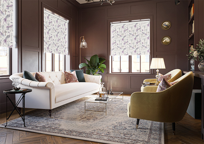 Tropical Birds, Amethyst - Twist&Fit Roller Blind - Image 7